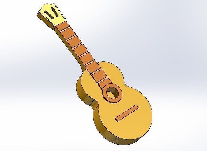 CLASSIC GUITAR Free 3D print model