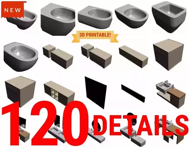 120 In 1 Bathroom Item Awesome Collection