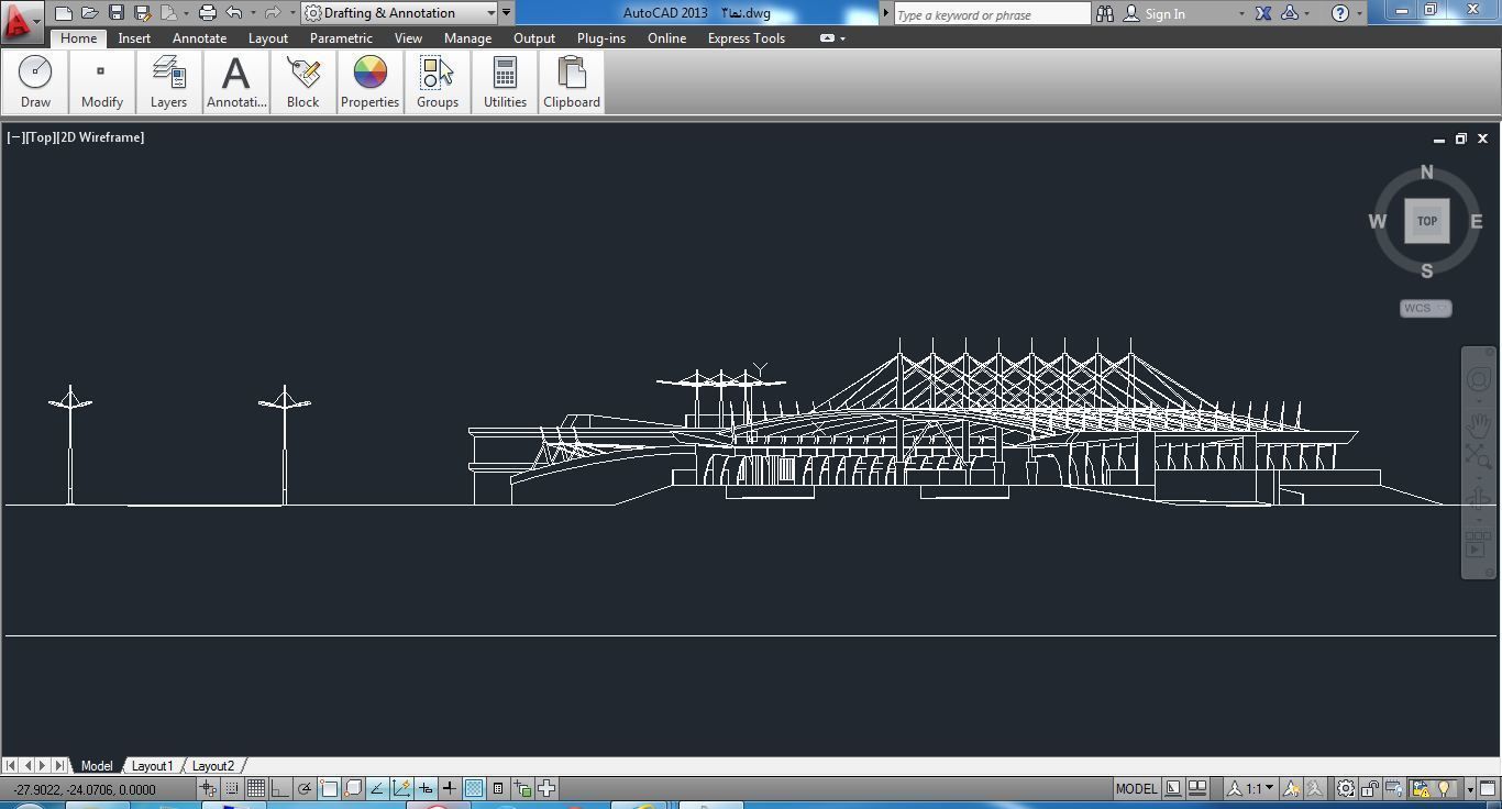 Sketchup Terminal A1 Project SKP DWG PIC 3D model_9