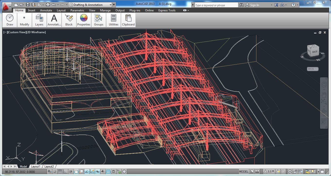 Sketchup Terminal A1 Project SKP DWG PIC 3D model_7