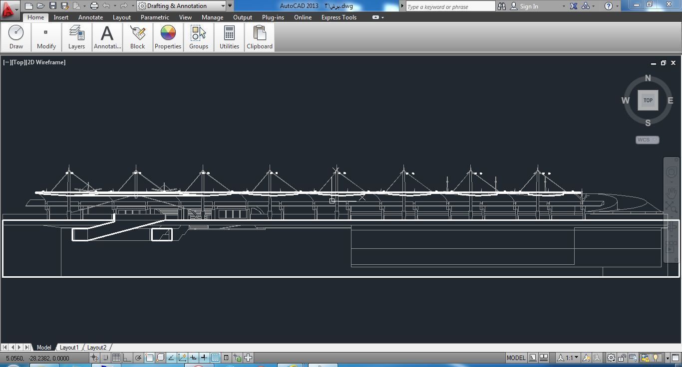 Sketchup Terminal A1 Project SKP DWG PIC 3D model_8