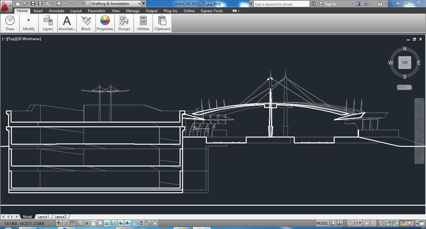 Sketchup Terminal A1 Project SKP DWG PIC 3D model_10