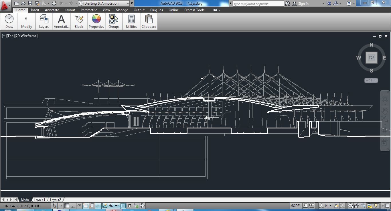 Sketchup Terminal A1 Project SKP DWG PIC 3D model_5