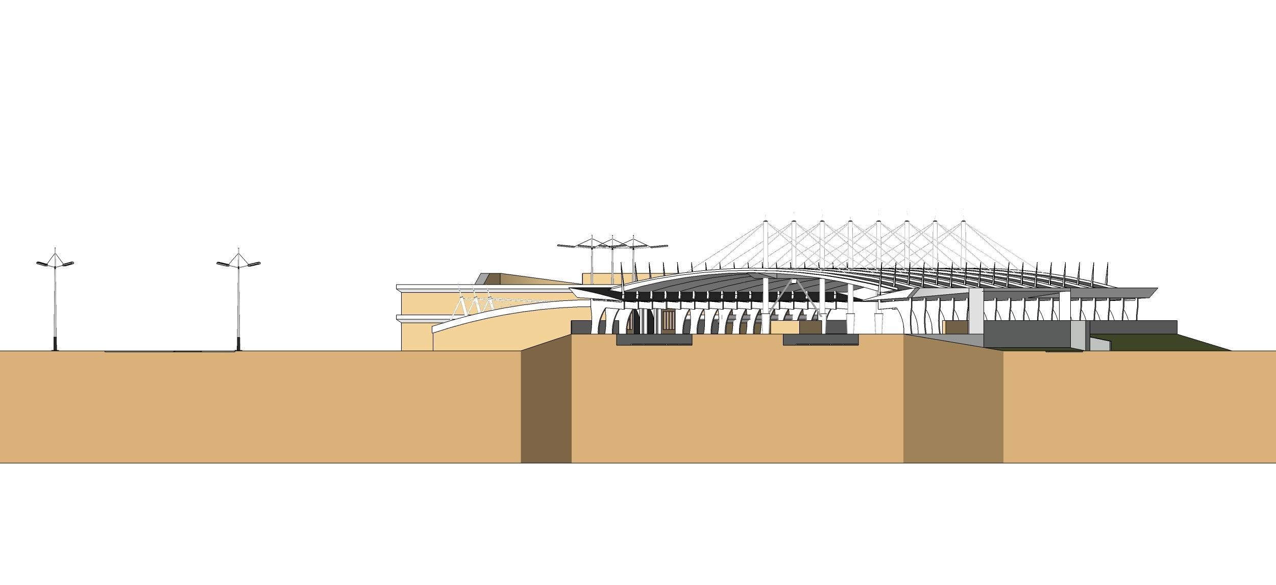 Sketchup Terminal A1 Project SKP DWG PIC 3D model_15