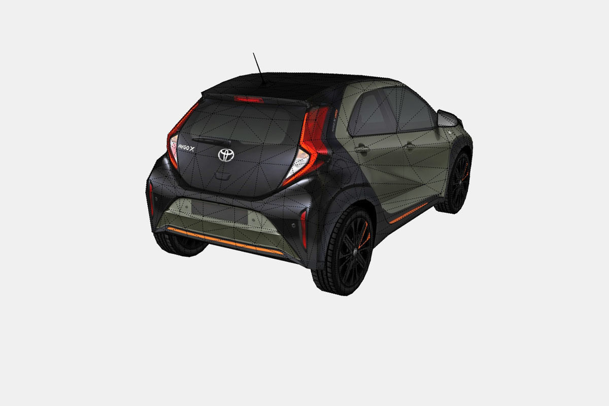 Toyota Aygo X 2022 Low-poly 3D model_17