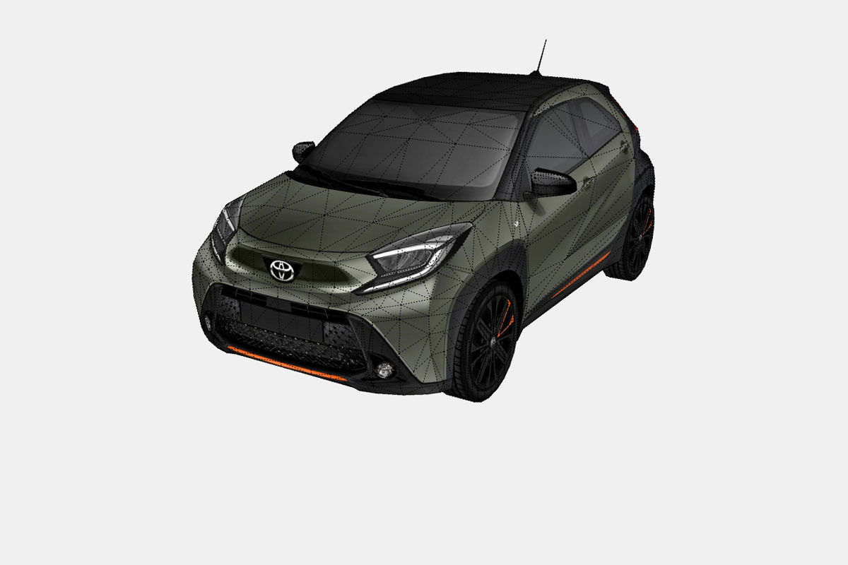 Toyota Aygo X 2022 Low-poly 3D model_16