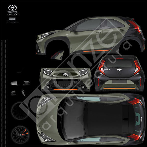 Toyota Aygo X 2022 Low-poly 3D model_22