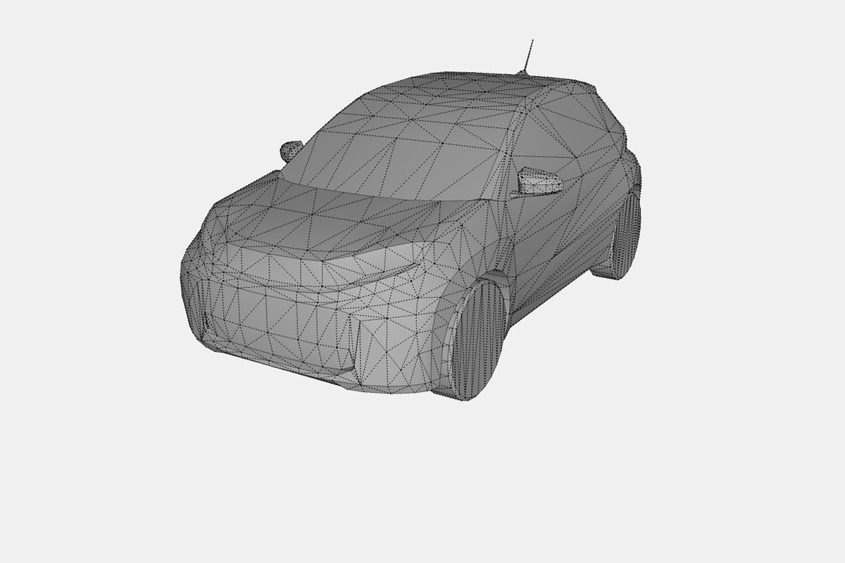 Toyota Aygo X 2022 Low-poly 3D model_18