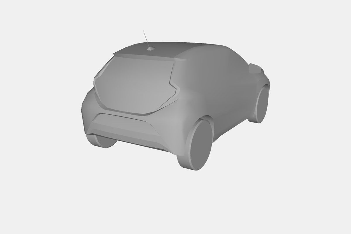 Toyota Aygo X 2022 Low-poly 3D model_21