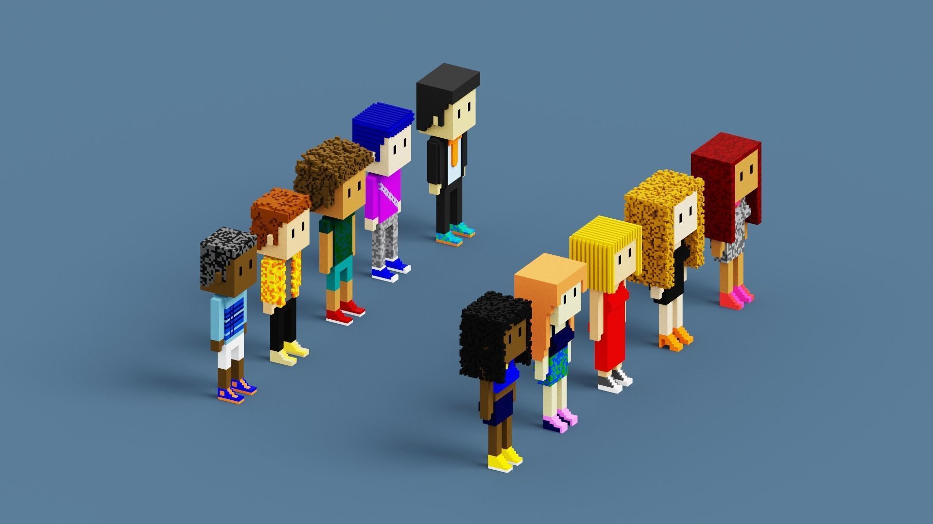 3D NFT Voxel Character Collection Low-poly 3D model_21