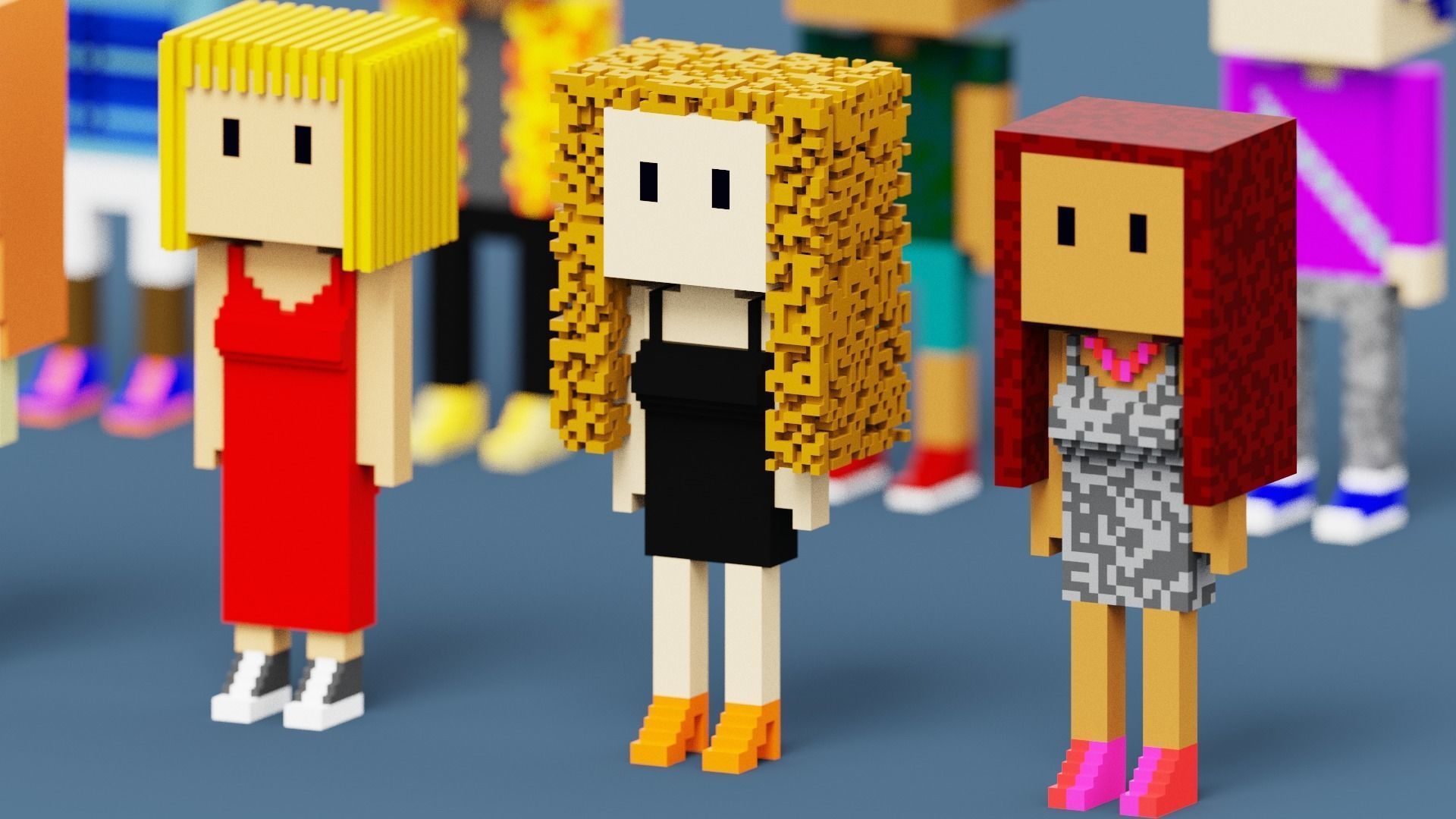 3D NFT Voxel Character Collection Low-poly 3D model_2