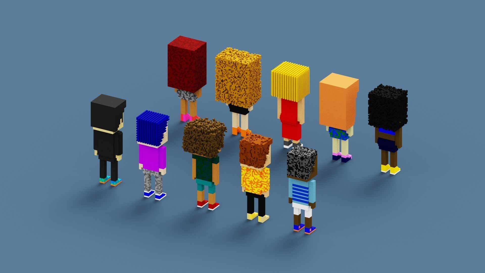 3D NFT Voxel Character Collection Low-poly 3D model_24