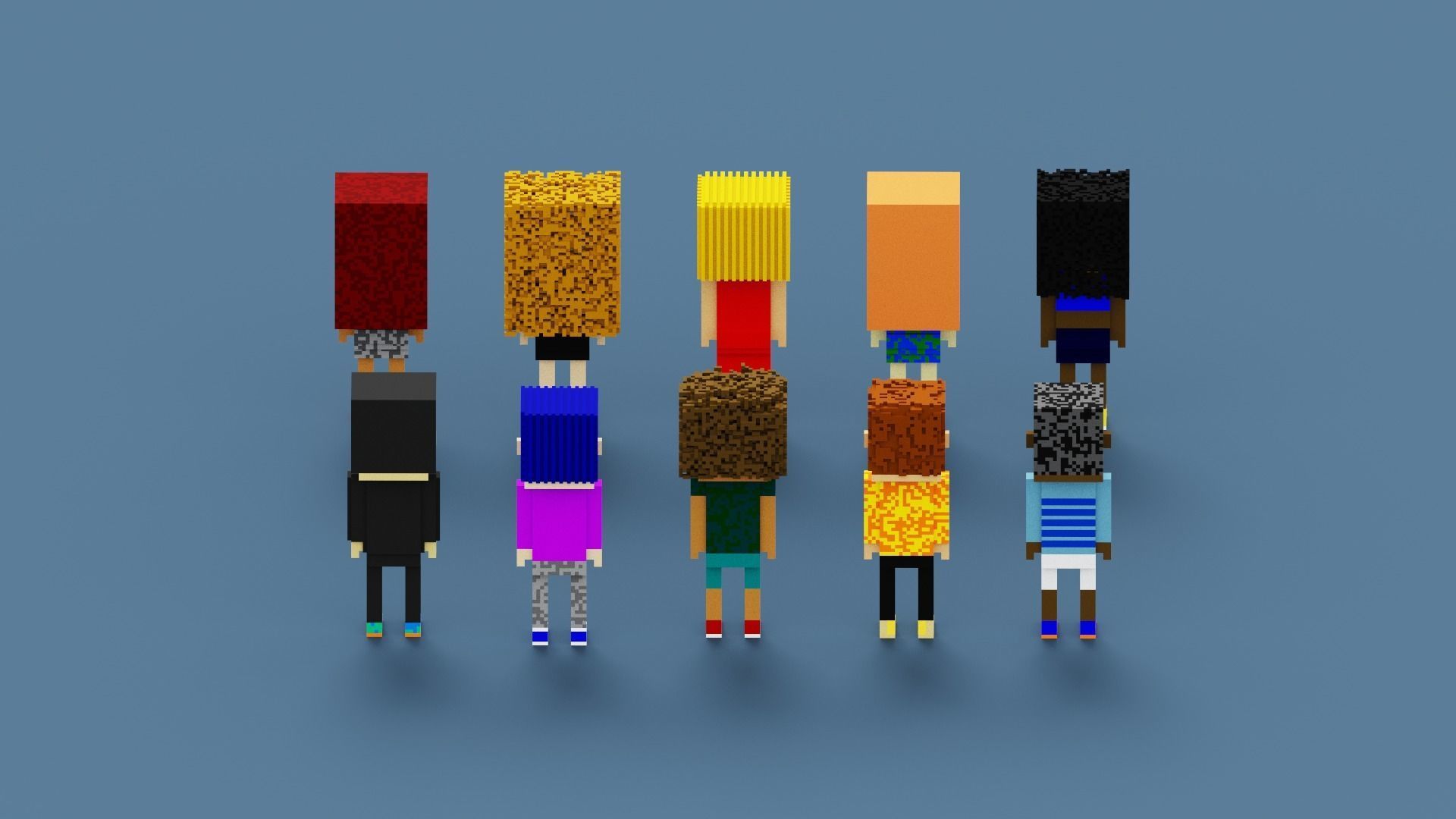 3D NFT Voxel Character Collection Low-poly 3D model_15