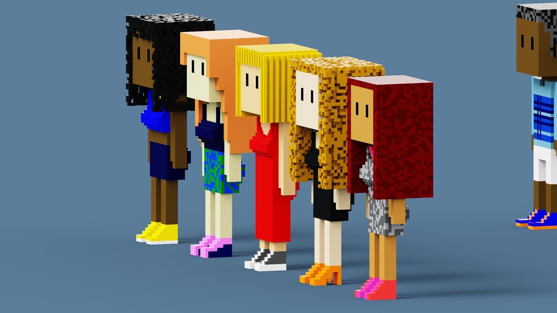 3D NFT Voxel Character Collection Low-poly 3D model_11
