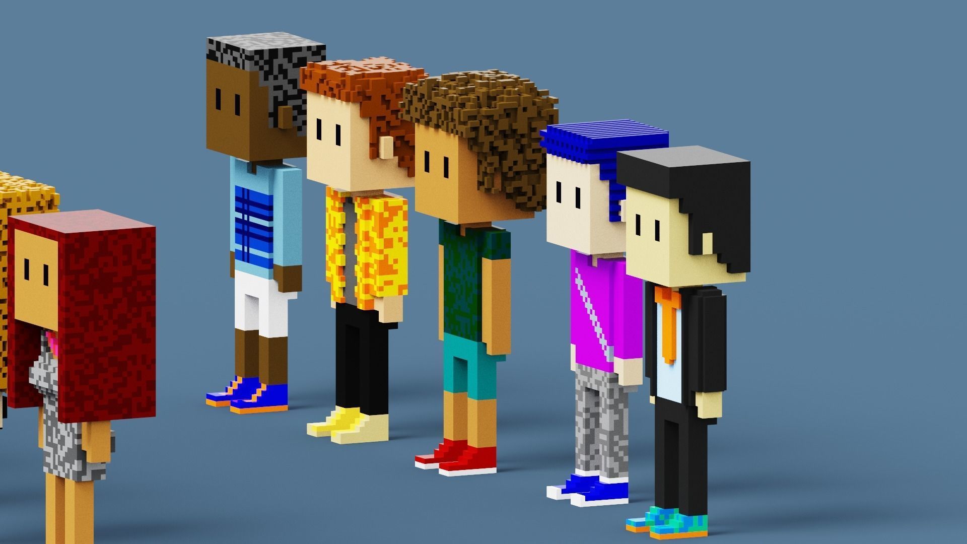 3D NFT Voxel Character Collection Low-poly 3D model_10