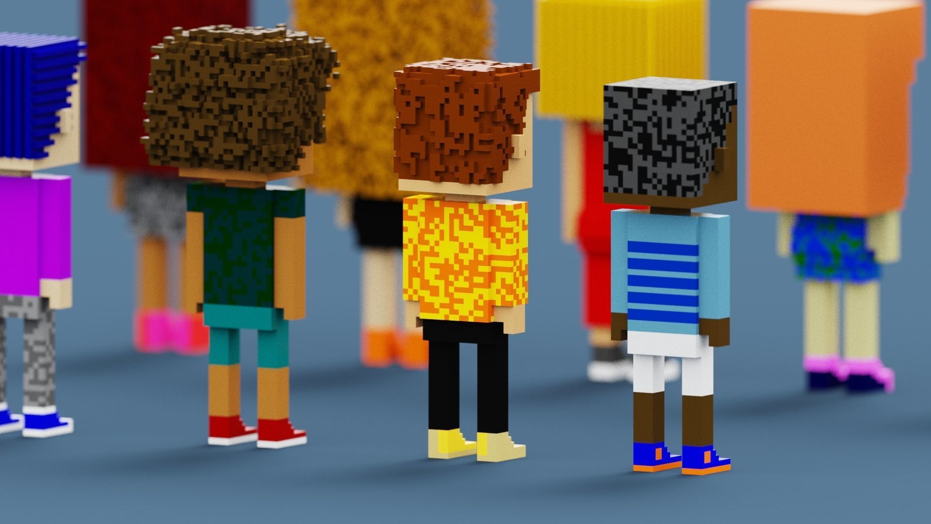 3D NFT Voxel Character Collection Low-poly 3D model_12
