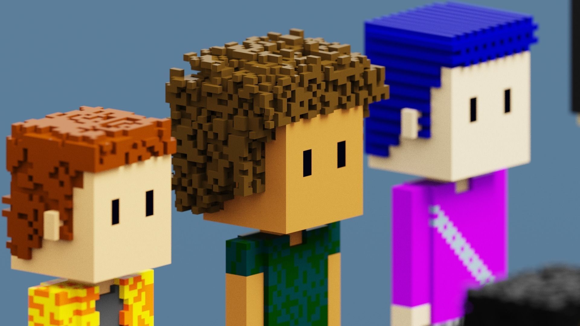 3D NFT Voxel Character Collection Low-poly 3D model_4