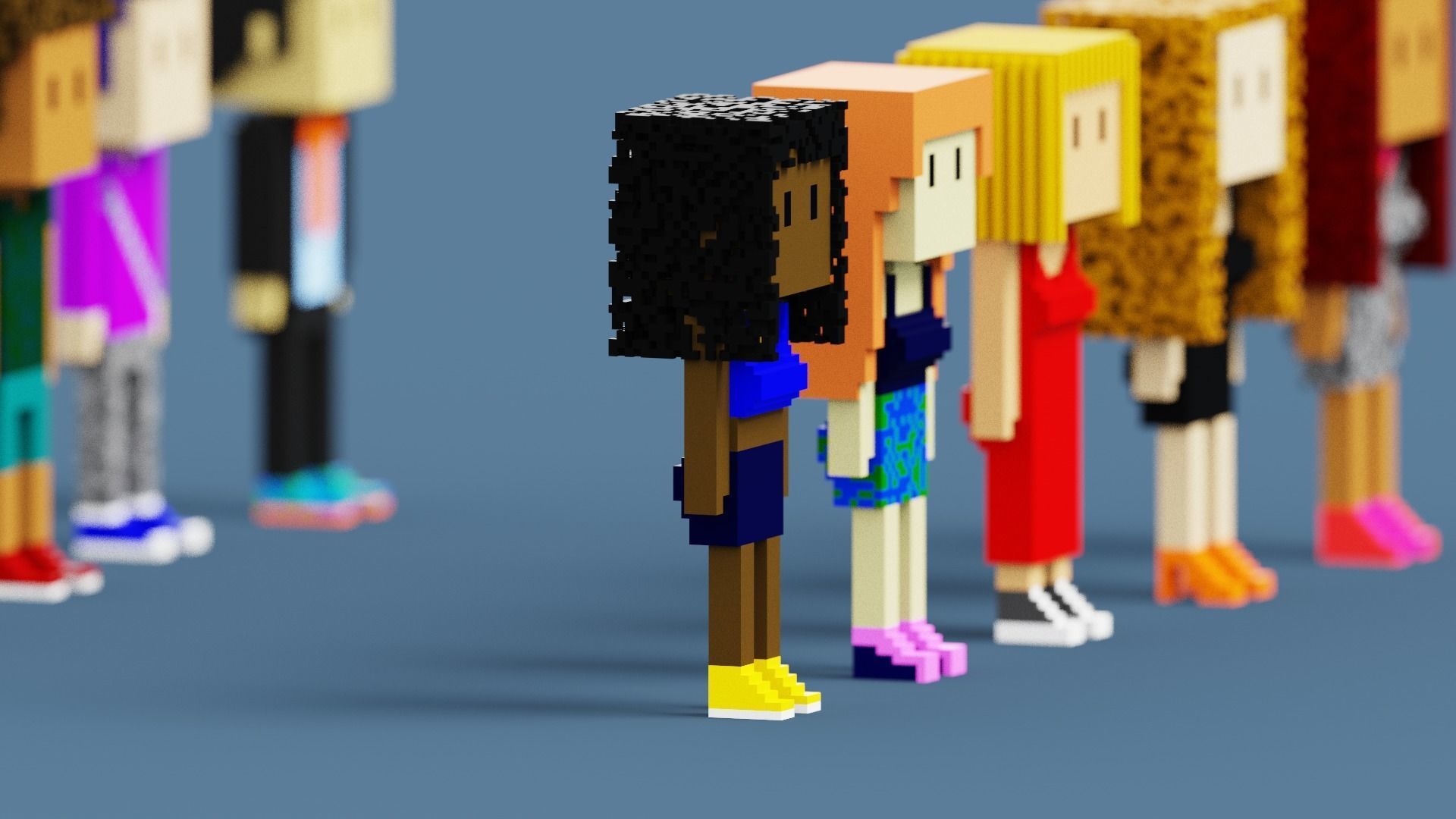 3D NFT Voxel Character Collection Low-poly 3D model_8