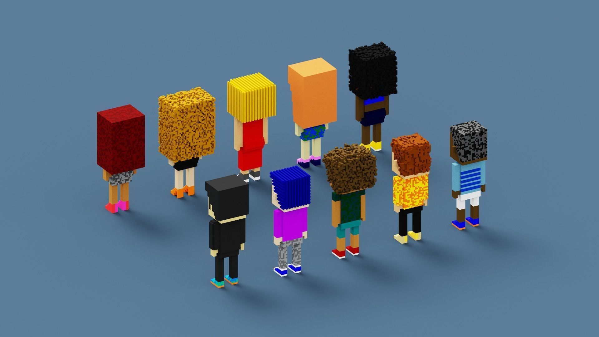 3D NFT Voxel Character Collection Low-poly 3D model_19