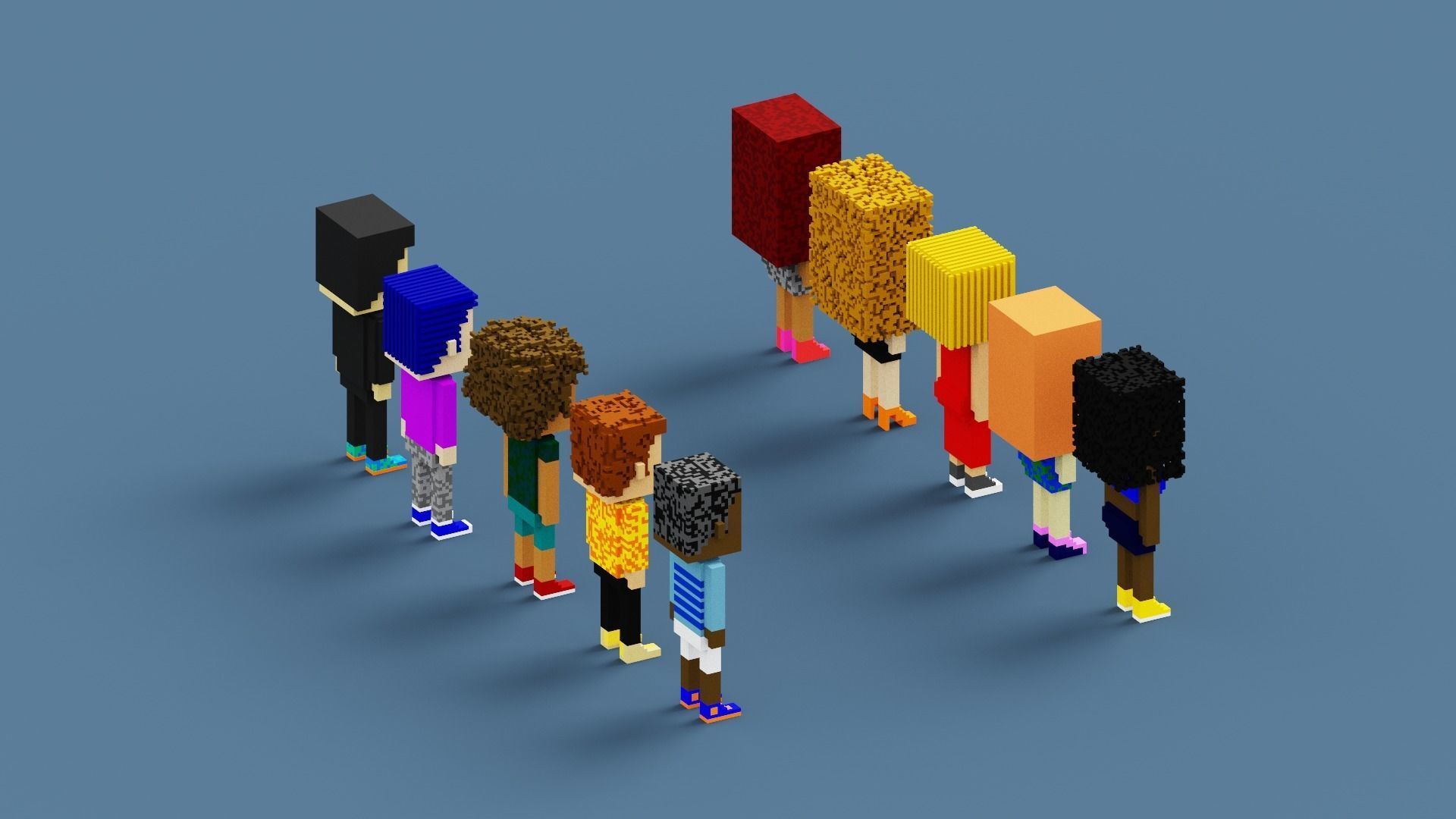 3D NFT Voxel Character Collection Low-poly 3D model_22