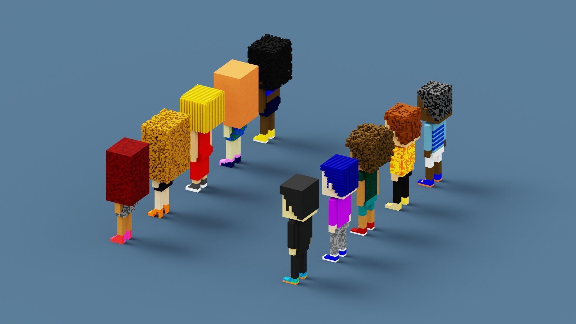 3D NFT Voxel Character Collection Low-poly 3D model_14