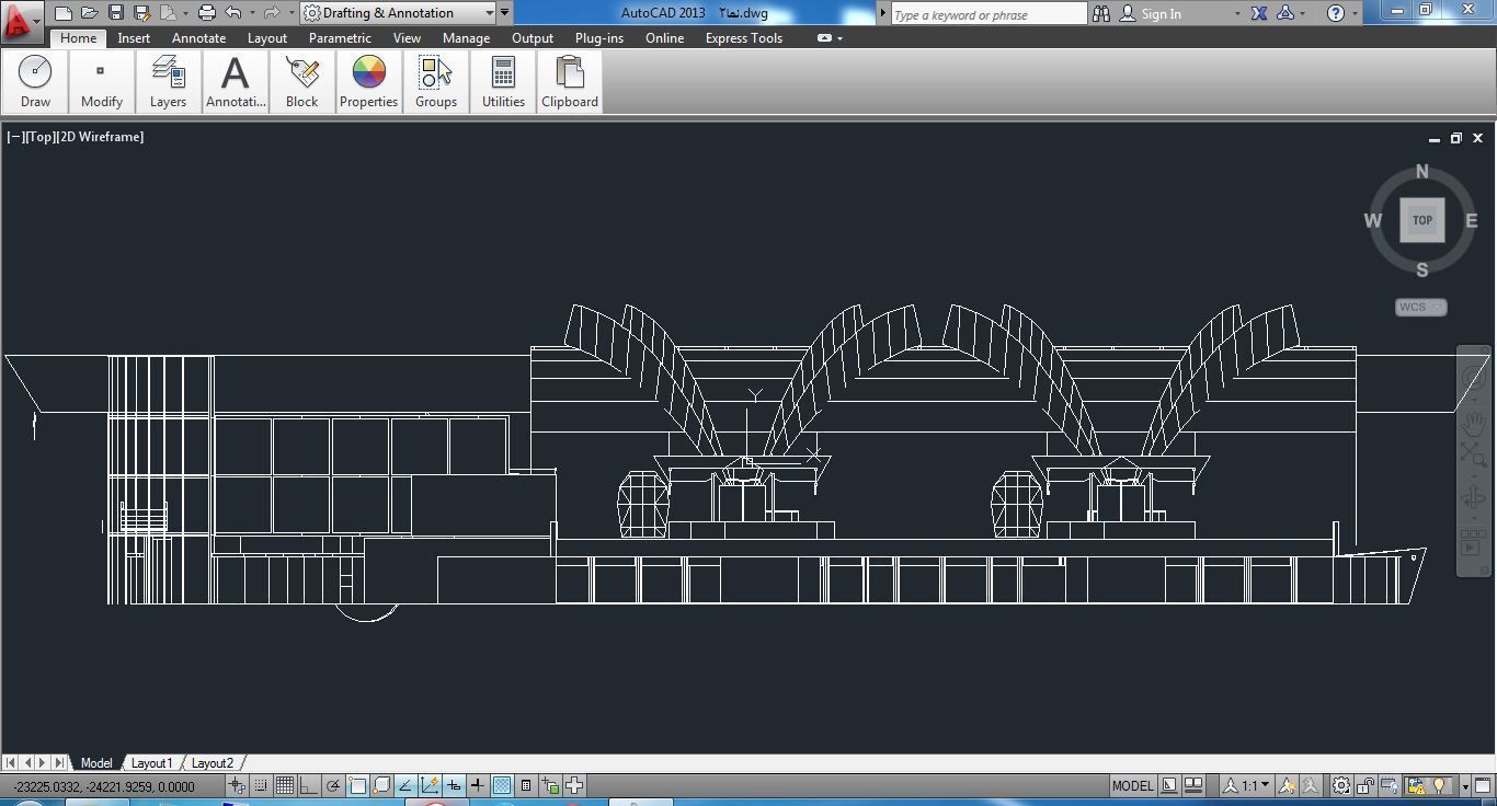 Sketchup Terminal A4 Project SKP DWG PIC 3D model_8