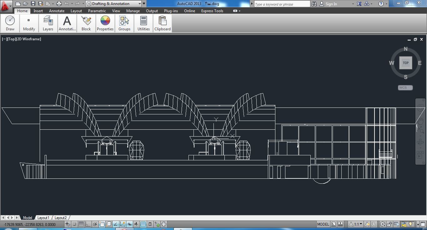 Sketchup Terminal A4 Project SKP DWG PIC 3D model_4