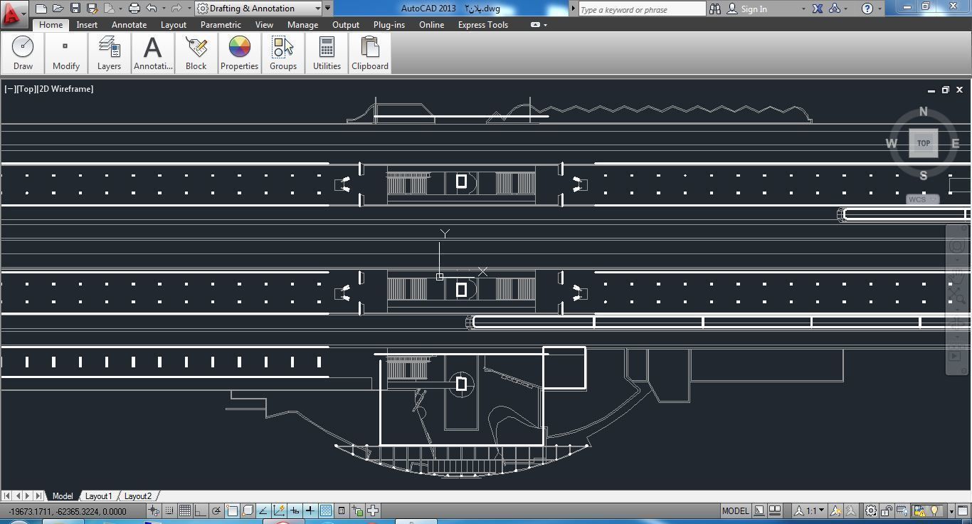 Sketchup Terminal A4 Project SKP DWG PIC 3D model_7