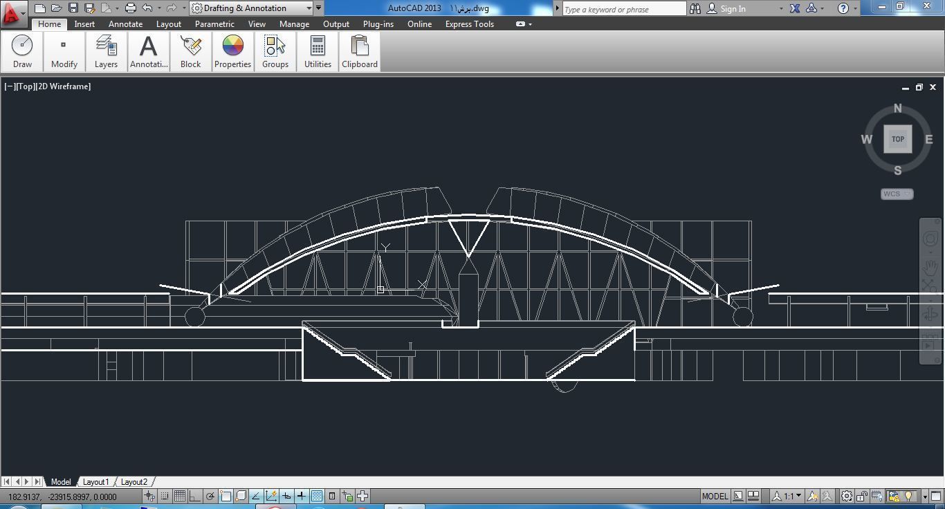 Sketchup Terminal A4 Project SKP DWG PIC 3D model_3