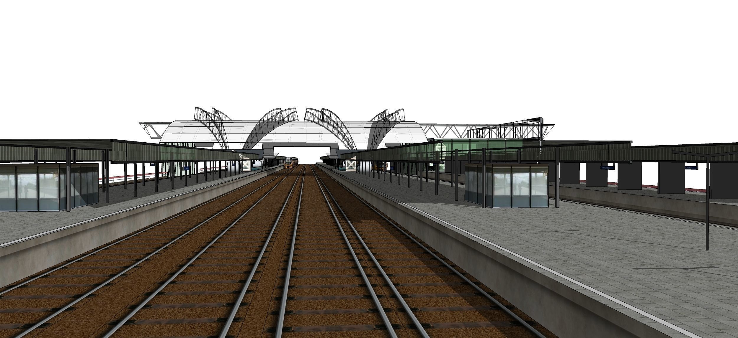 Sketchup Terminal A4 Project SKP DWG PIC 3D model_17