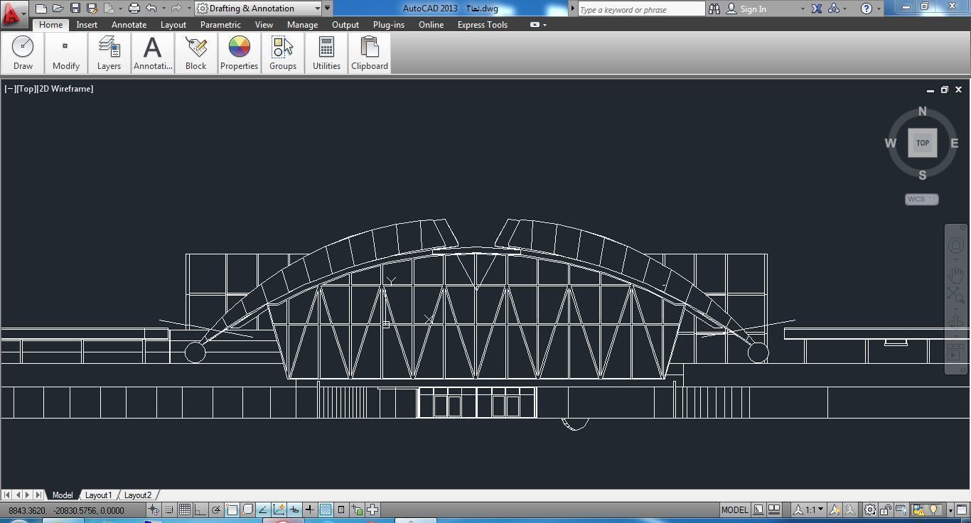 Sketchup Terminal A4 Project SKP DWG PIC 3D model_5