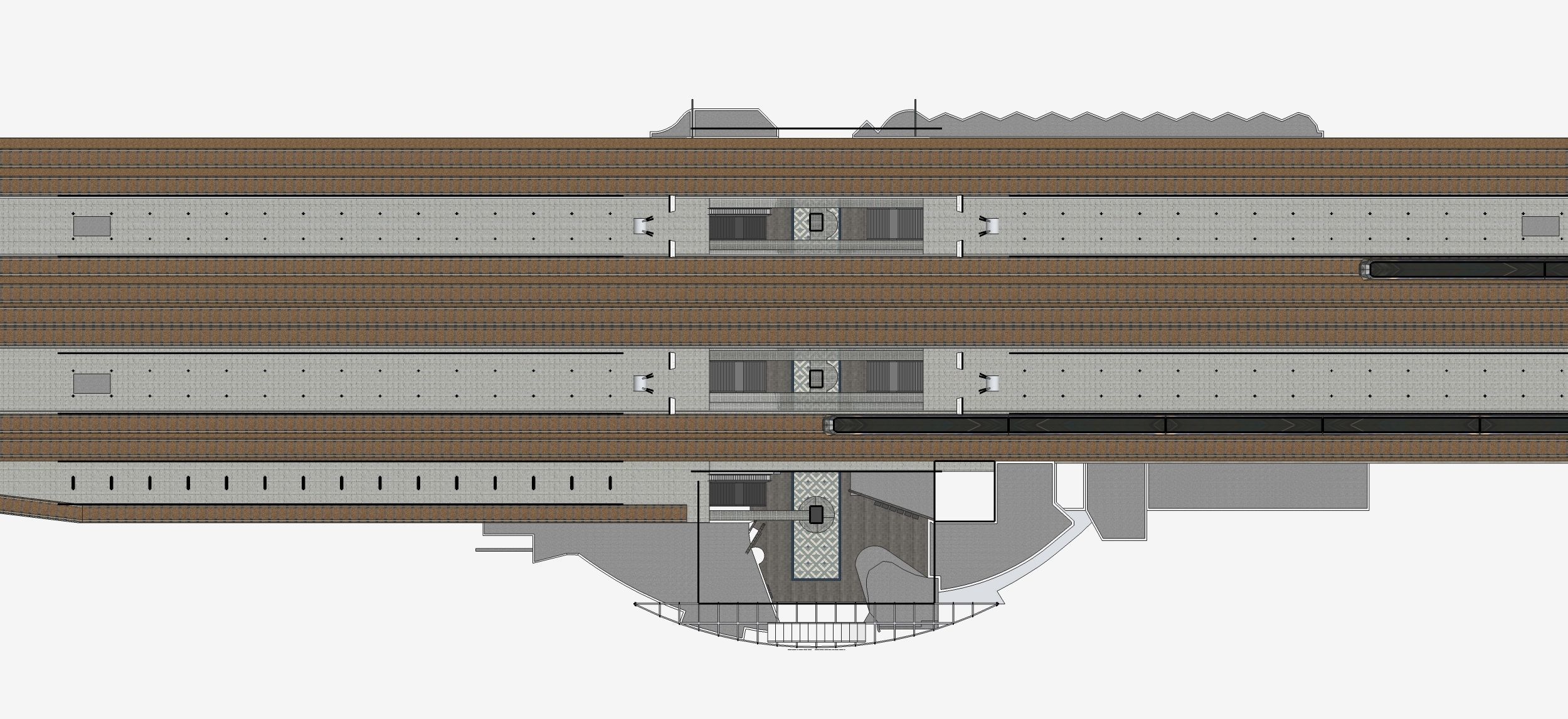 Sketchup Terminal A4 Project SKP DWG PIC 3D model_20