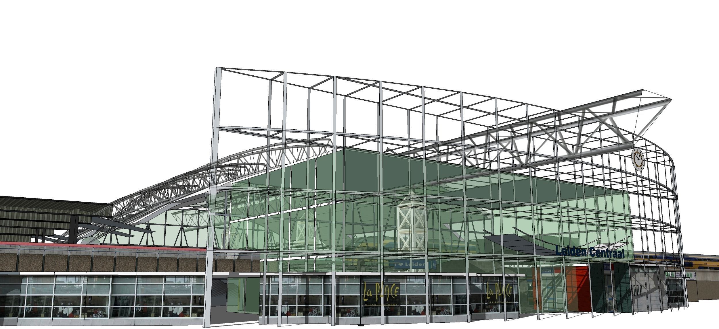 Sketchup Terminal A4 Project SKP DWG PIC 3D model_18