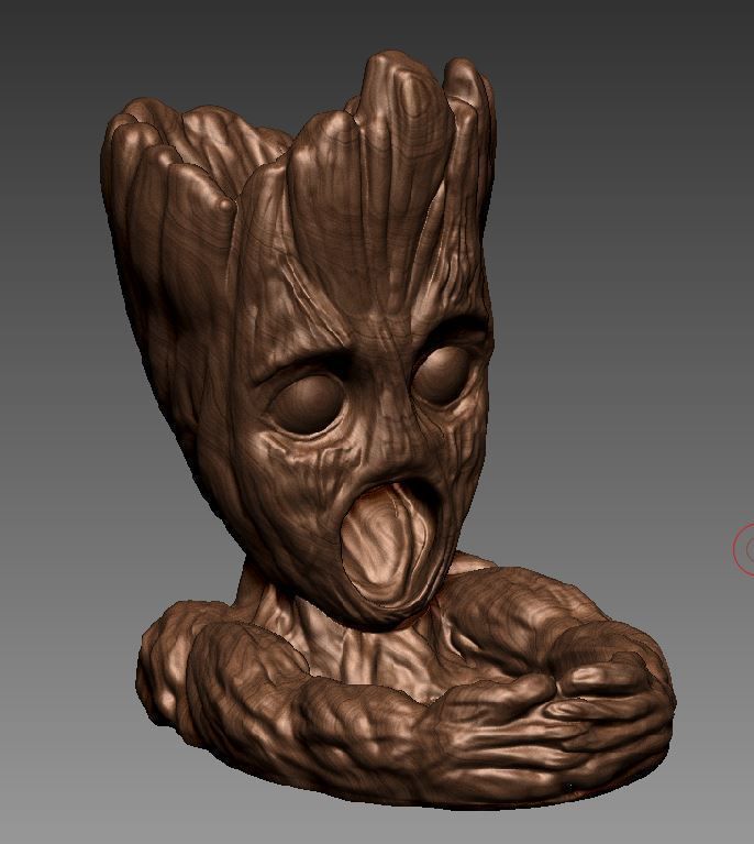 Groot inspired Dice Tower  - Dice Roll 3D print model_2