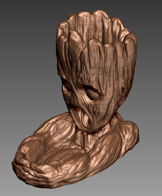 Groot inspired Dice Tower  - Dice Roll 3D print model_1