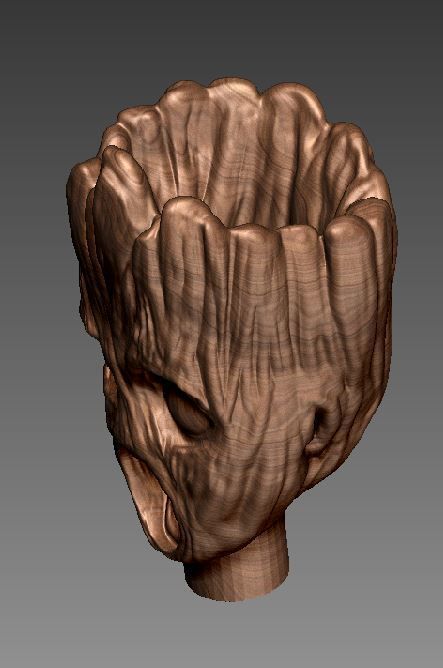 Groot inspired Dice Tower  - Dice Roll 3D print model_3