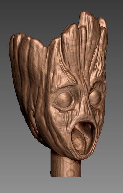 Groot inspired Dice Tower  - Dice Roll 3D print model_4