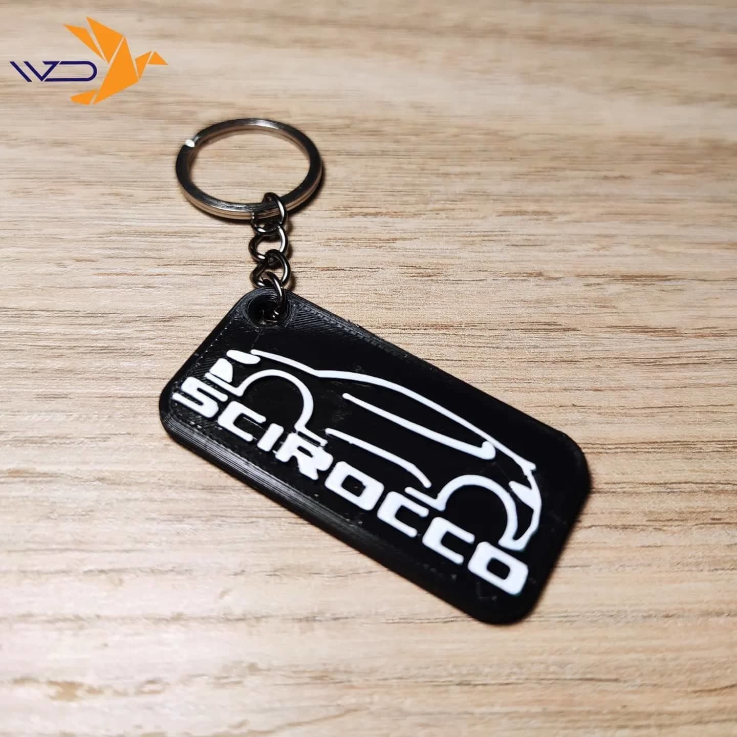 SCIROCCO VOLKSWAGEN KEY CHAIN 3D print model_1