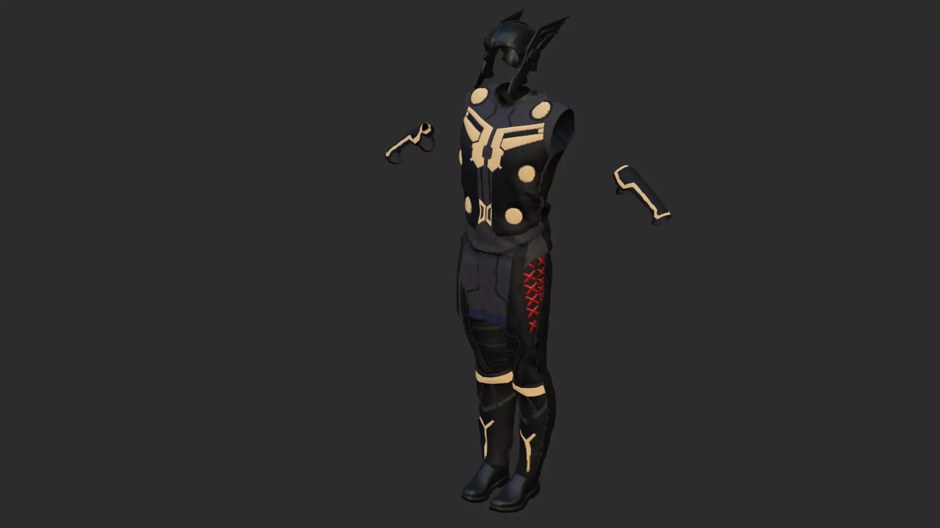 Thor Costume 3D model_0
