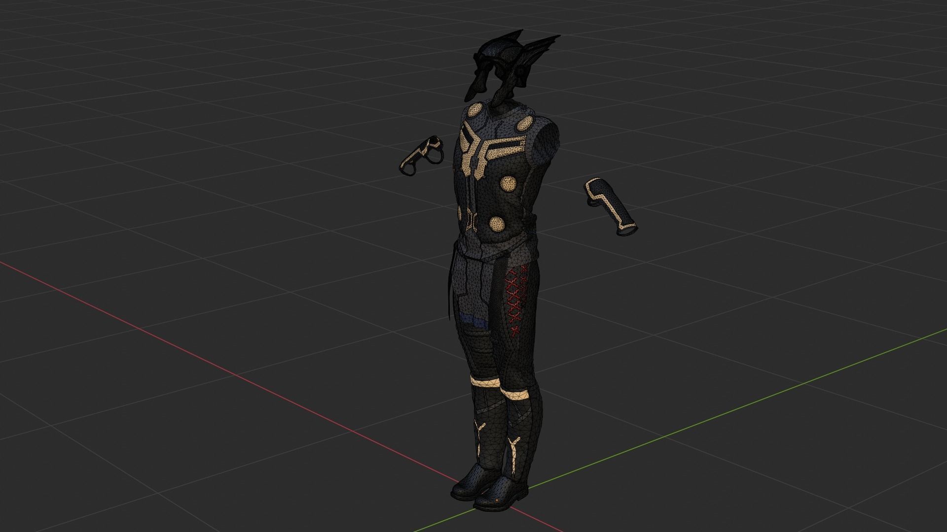 Thor Costume 3D model_8