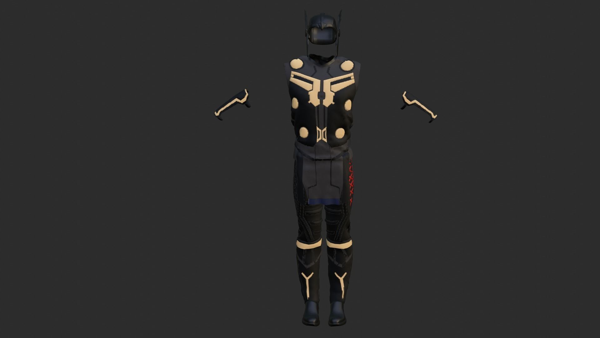 Thor Costume 3D model_1