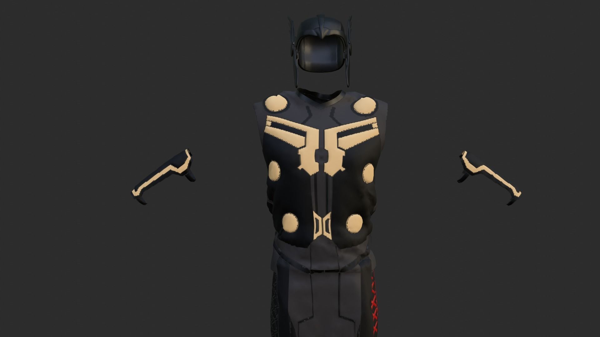 Thor Costume 3D model_3