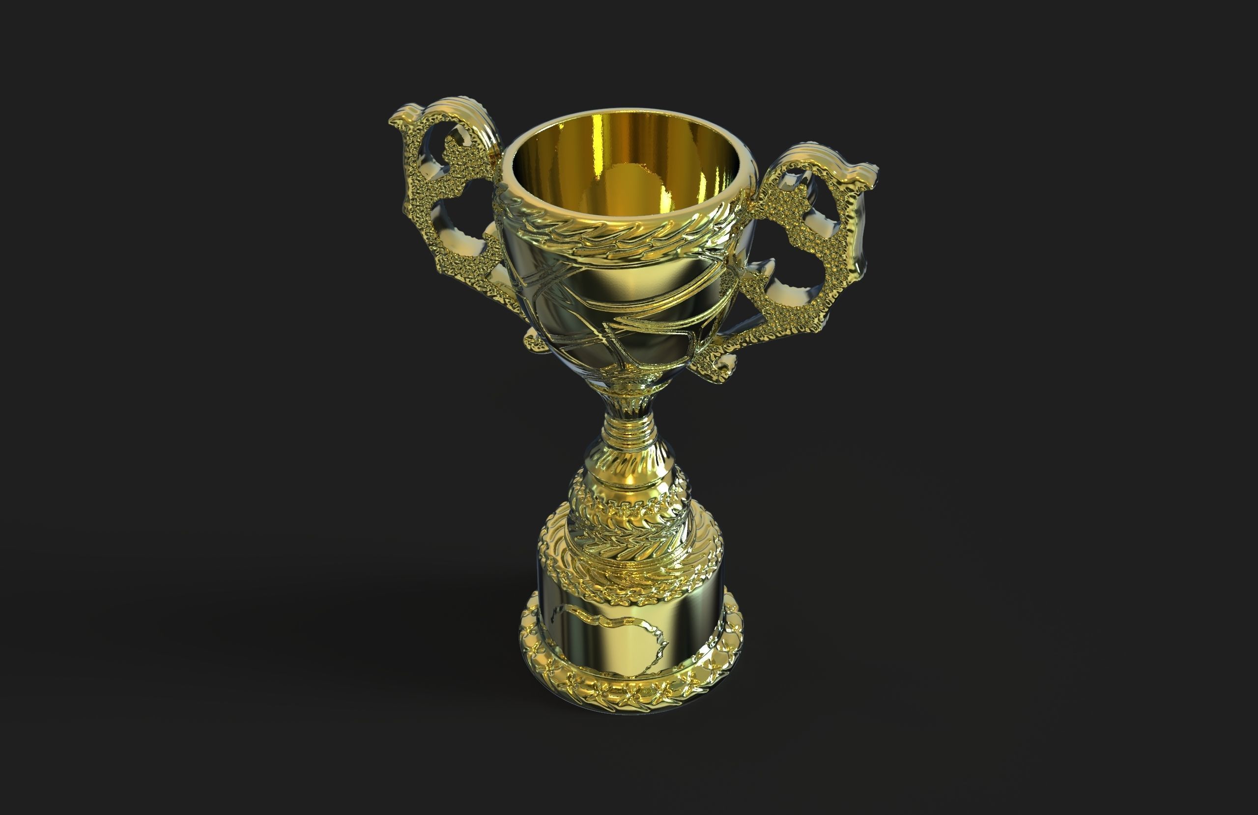 champion cup 3D print model_2