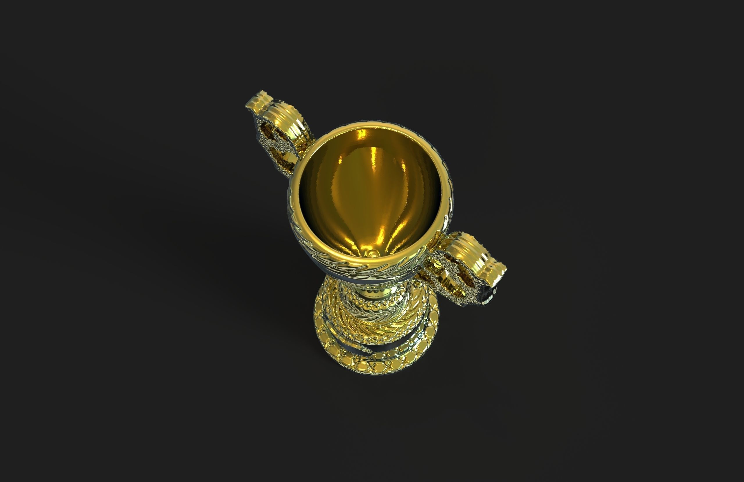 champion cup 3D print model_5