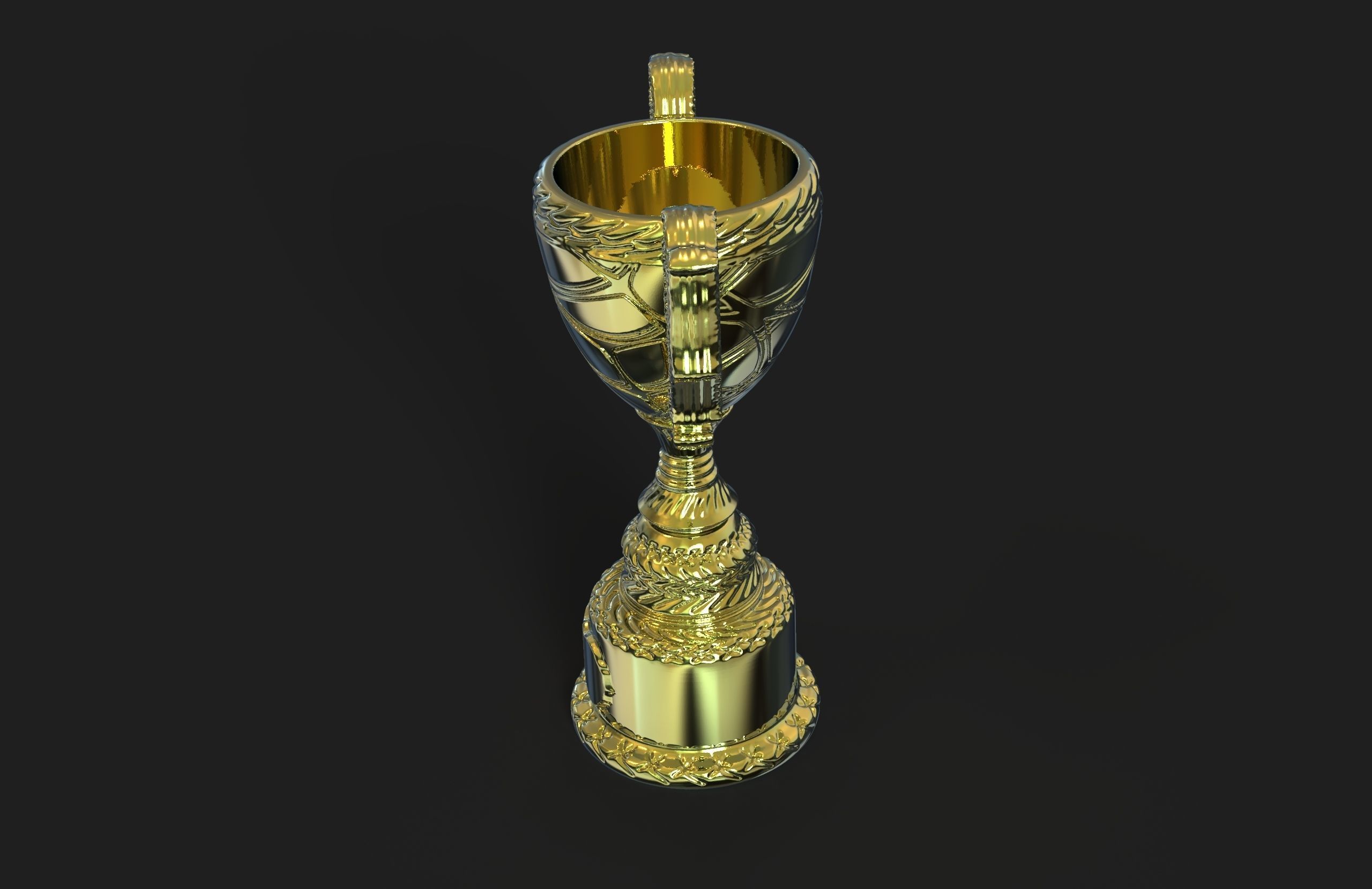 champion cup 3D print model_3