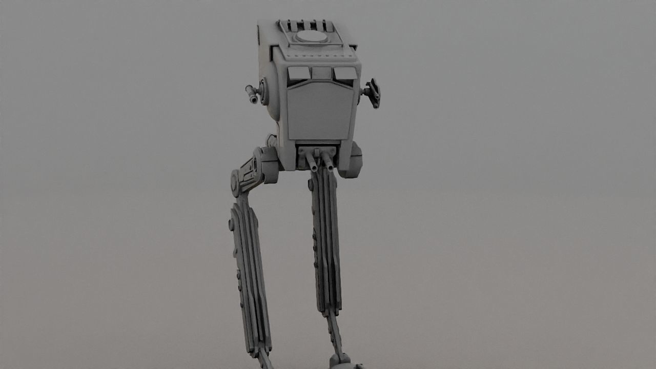AT-ST Walker rigged - animated character 3D model_27