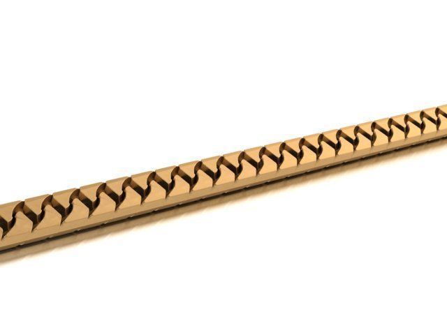 Eslabon para cadenas cubana martillada chain link 0522001 3D print model_4