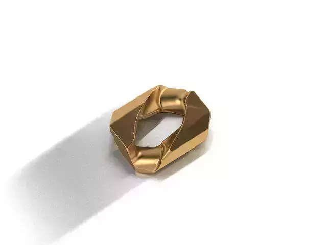 Eslabon para cadenas cubana martillada chain link 0522001 3D print model