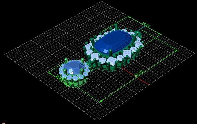 pendant with stones 3D print model_30