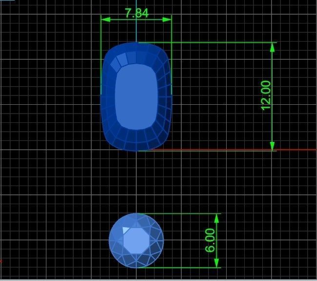 pendant with stones 3D print model_34